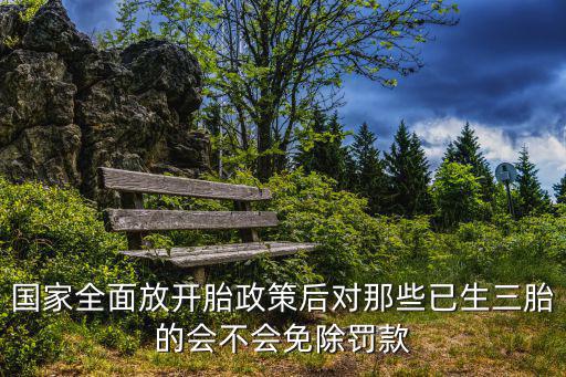 國(guó)家全面放開胎政策后對(duì)那些已生三胎的會(huì)不會(huì)免除罰款