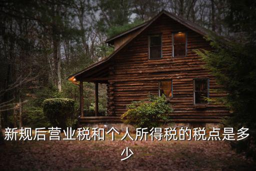 新規(guī)后營業(yè)稅和個人所得稅的稅點是多少