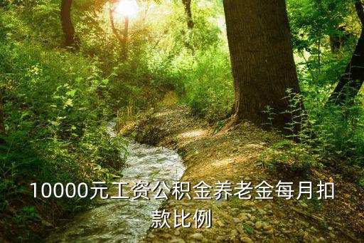 10000元工資公積金養(yǎng)老金每月扣款比例