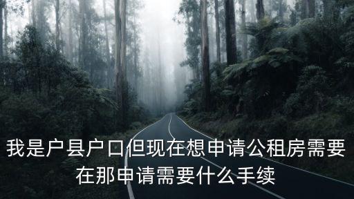 我是戶縣戶口但現在想申請公租房需要在那申請需要什么手續