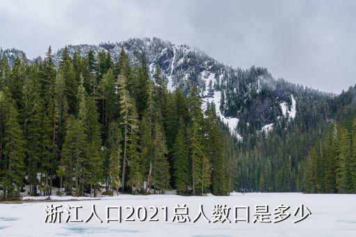 浙江人口2021總人數口是多少