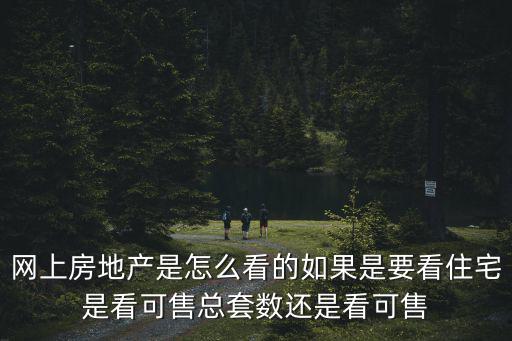 網(wǎng)上房地產(chǎn)是怎么看的如果是要看住宅是看可售總套數(shù)還是看可售