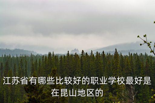 昆山職業技術學校，昆山第一職業中學與蘇州高等職業技術學校哪一個學校校風比較好  搜