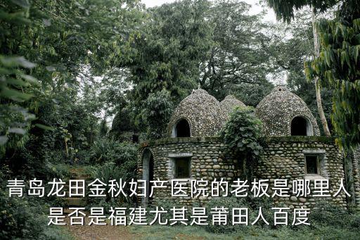 青島龍田金秋婦產醫院的老板是哪里人是否是福建尤其是莆田人百度
