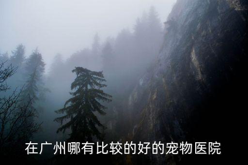 在廣州哪有比較的好的寵物醫(yī)院