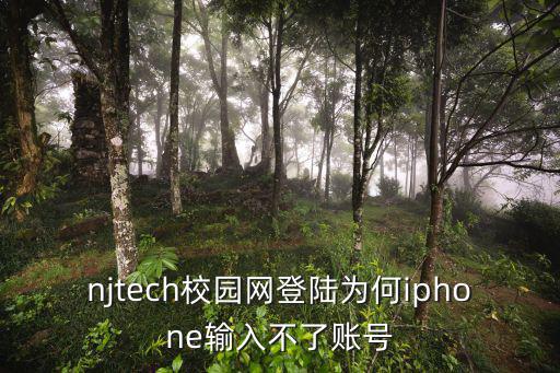 njtech校園網登陸為何iphone輸入不了賬號