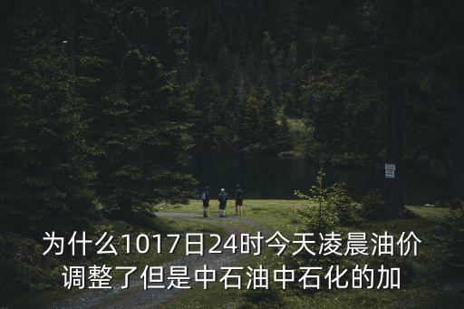為什么1017日24時今天凌晨油價調(diào)整了但是中石油中石化的加