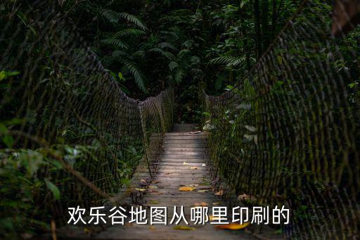 歡樂谷地圖從哪里印刷的