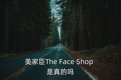 美家臣The Face Shop 是真的嗎