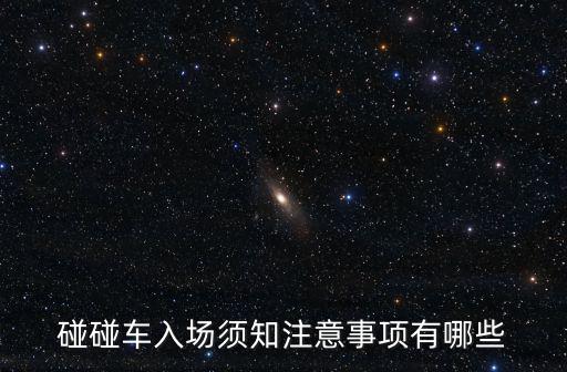 碰碰車入場須知注意事項有哪些