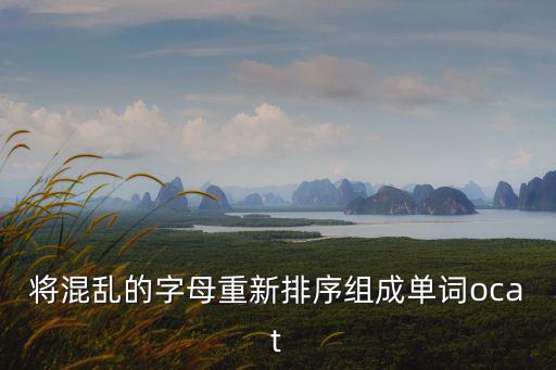 將混亂的字母重新排序組成單詞ocat