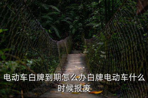 電動車白牌到期怎么辦白牌電動車什么時候報廢