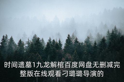 時間遺墓1九龍解棺百度網盤無刪減完整版在線觀看刁璐璐導演的