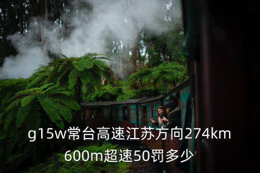 g15w常臺高速江蘇方向274km600m超速50罰多少