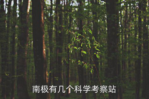 南極有幾個科學考察站
