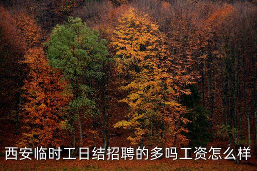 西安臨時工日結招聘的多嗎工資怎么樣