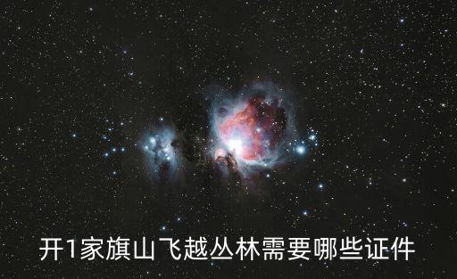 飛越叢林，開1家旗山飛越叢林需要哪些證件