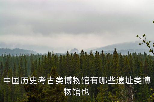 中國歷史考古類博物館有哪些遺址類博物館也