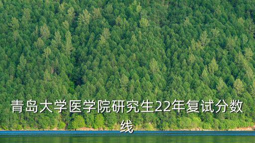 青島大學醫學院研究生22年復試分數線