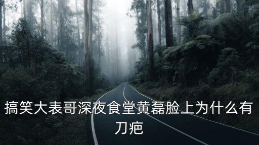 黃磊深夜食堂，搞笑大表哥深夜食堂黃磊臉上為什么有刀疤