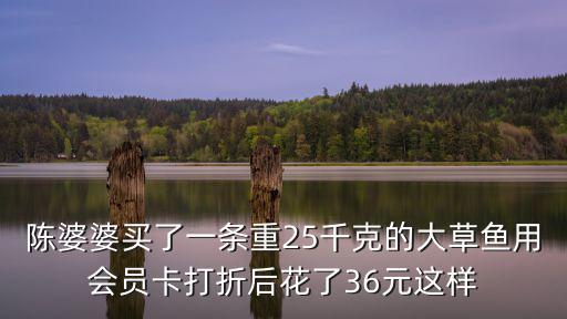 陳婆婆買了一條重25千克的大草魚用會員卡打折后花了36元這樣
