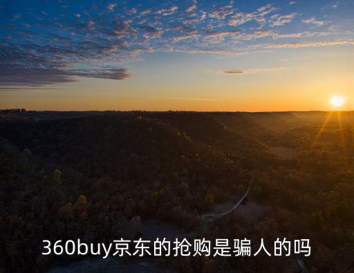 360buy京東的搶購是騙人的嗎