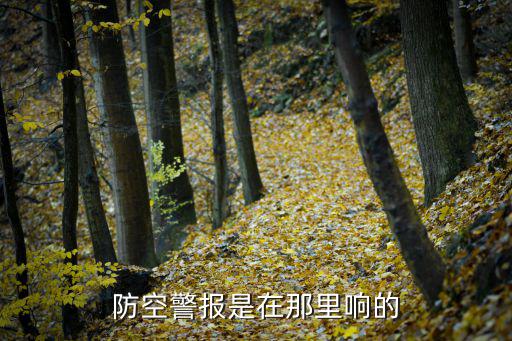 防空警報(bào)聲，防空警報(bào)的聲音來(lái)自哪里