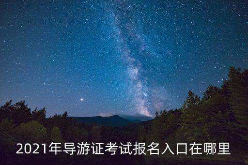 2021年導游證考試報名入口在哪里