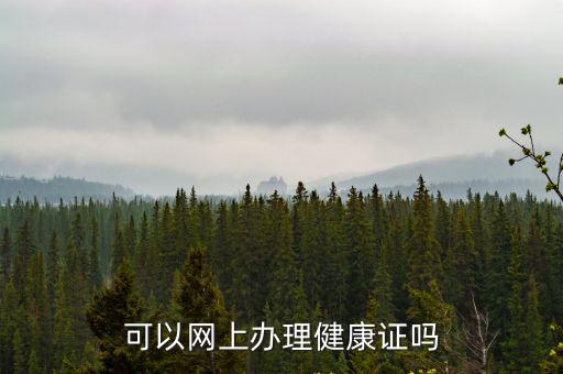 可以網(wǎng)上辦理健康證嗎