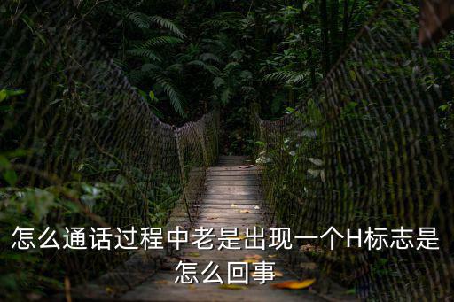 怎么通話過程中老是出現一個H標志是怎么回事