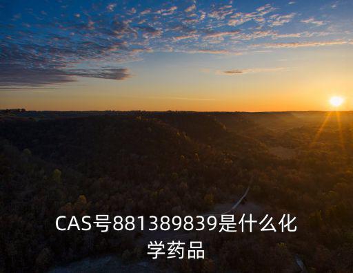 CAS號881389839是什么化學(xué)藥品