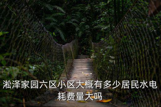 淞澤家園六區小區大概有多少居民水電耗費量大嗎