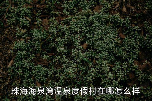珠海海泉灣溫泉度假村在哪怎么樣