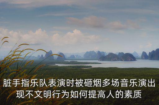 臟手指樂隊表演時被砸煙多場音樂演出現不文明行為如何提高人的素質