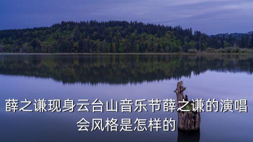 薛之謙現(xiàn)身云臺山音樂節(jié)薛之謙的演唱會風(fēng)格是怎樣的