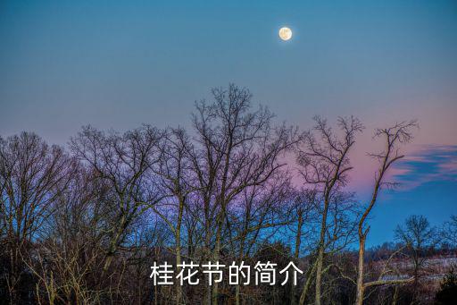 桂花節的簡介