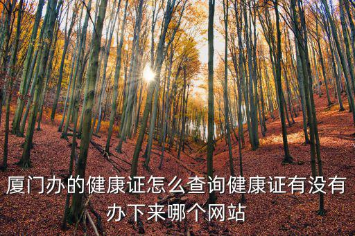 健康證查詢官網，我想在百度上一下查一下我的健康證