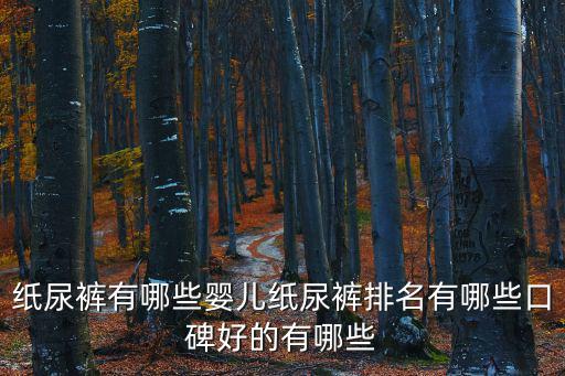紙尿褲有哪些嬰兒紙尿褲排名有哪些口碑好的有哪些
