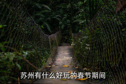 蘇州有什么好玩的春節期間