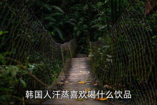 韓國汗蒸品，韓國人汗蒸喜歡喝什么飲品