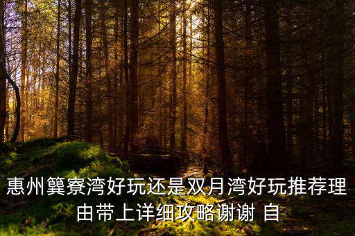 巽寮灣攻略，惠州巽寮灣 三角州有什么好玩的