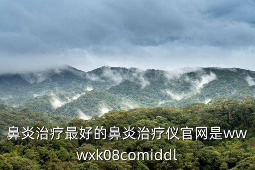 鼻炎治療最好的鼻炎治療儀官網是wwwxk08comiddl