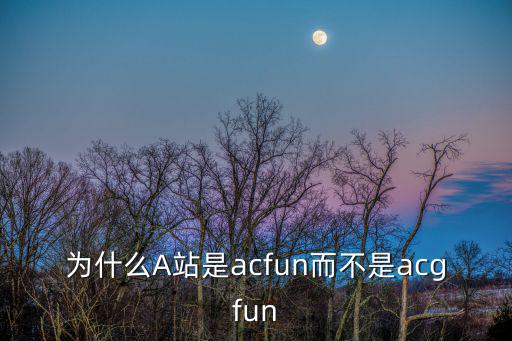 為什么A站是acfun而不是acgfun