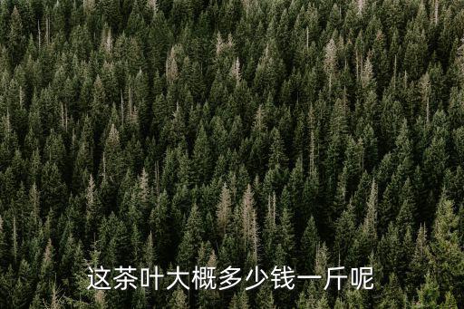 這茶葉大概多少錢一斤呢