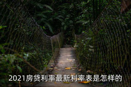 2021房貸利率最新利率表是怎樣的