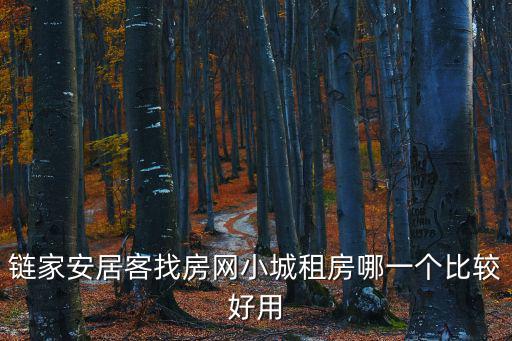 鏈家安居客找房網(wǎng)小城租房哪一個比較好用
