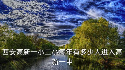 西安高新一小二小每年有多少人進入高新一中