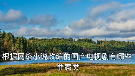 網絡電視劇，根據網絡小說改編的國產電視劇有哪些 罪案類