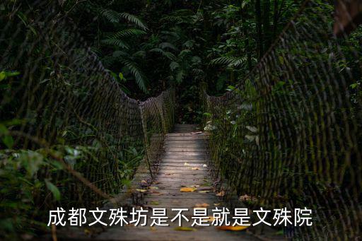 成都文殊坊是不是就是文殊院