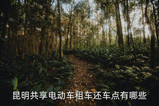 昆明共享電動車租車還車點有哪些